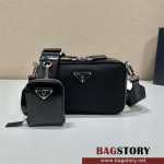 프라다 PRADA  삼각로고 브리크 파우치 크로스백 2VH070