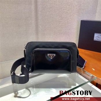 프라다 PRADA  리나일론 레더 남성 숄더백 2VH130