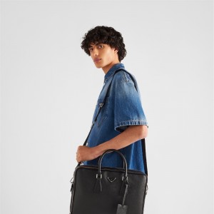 프라다 PRADA 사피아노 가죽 브리프케이스 서류가방  2VE022