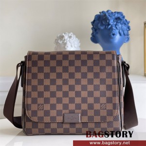 루이비통 Louis Vuitton  다미에 에벤 캔버스 디스트릭트 메신저 숄더백  N41213