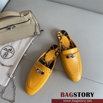 에르메스 HERMES 힐 샌들 슬리퍼