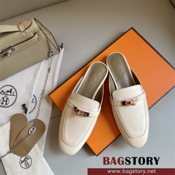 에르메스 HERMES 힐 샌들 슬리퍼