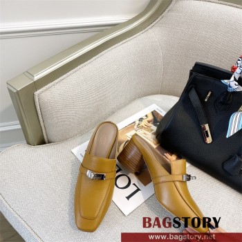 에르메스 HERMES 힐 샌들 슬리퍼