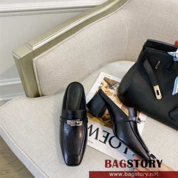 에르메스 HERMES 힐 샌들 슬리퍼