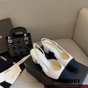 샤넬 CHANEL 힐 샌들 슬리퍼