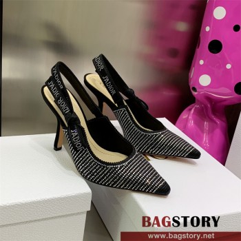 디올 DIOR 힐 샌들 슬리퍼