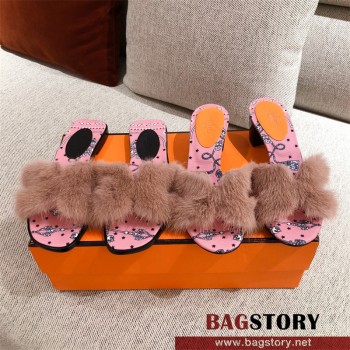 에르메스 HERMES 힐 샌들 슬리퍼