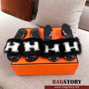 에르메스 HERMES 힐 샌들 슬리퍼