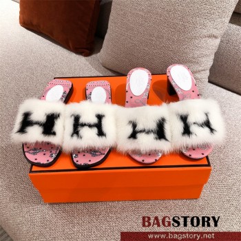 에르메스 HERMES 힐 샌들 슬리퍼