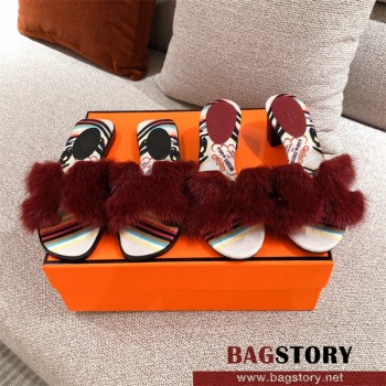 에르메스 HERMES 힐 샌들 슬리퍼