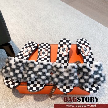 에르메스 HERMES 힐 샌들 슬리퍼