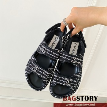 샤넬 CHANEL 힐 샌들 슬리퍼