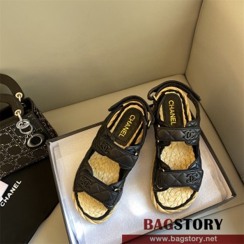 샤넬 CHANEL 힐 샌들 슬리퍼