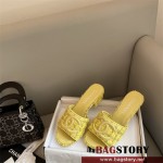 샤넬 CHANEL 힐 샌들 슬리퍼