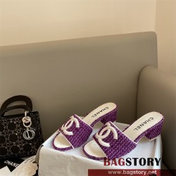 샤넬 CHANEL 힐 샌들 슬리퍼