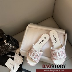 샤넬 CHANEL 힐 샌들 슬리퍼