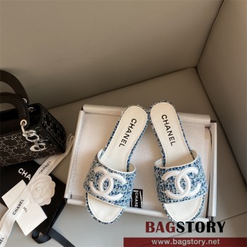 샤넬 CHANEL 힐 샌들 슬리퍼