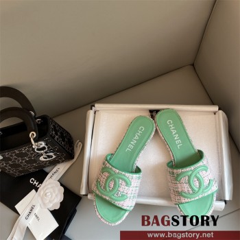 샤넬 CHANEL 힐 샌들 슬리퍼