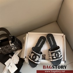샤넬 CHANEL 힐 샌들 슬리퍼