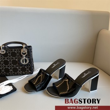 샤넬 CHANEL 힐 샌들 슬리퍼