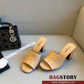 샤넬 CHANEL 힐 샌들 슬리퍼