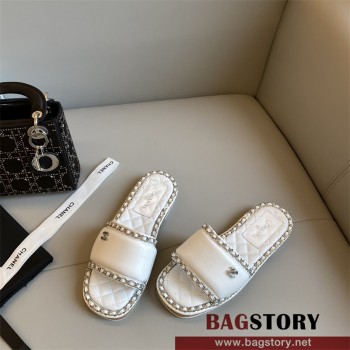 샤넬 CHANEL 힐 샌들 슬리퍼