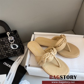 샤넬 CHANEL 힐 샌들 슬리퍼
