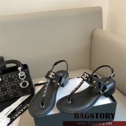 샤넬 CHANEL 힐 샌들 슬리퍼