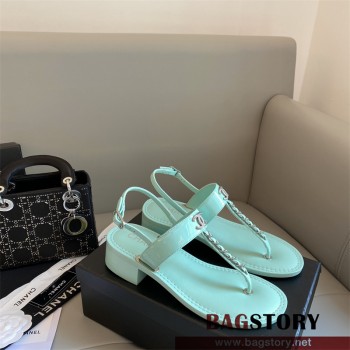 샤넬 CHANEL 힐 샌들 슬리퍼