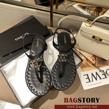 샤넬 CHANEL 힐 샌들 슬리퍼