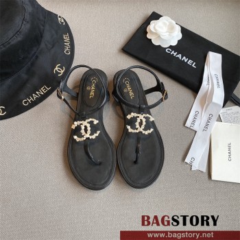 샤넬 CHANEL 힐 샌들 슬리퍼