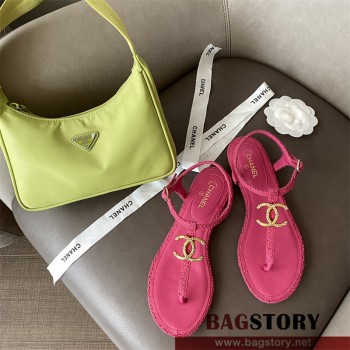 샤넬 CHANEL 힐 샌들 슬리퍼