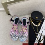 샤넬 CHANEL 힐 샌들 슬리퍼