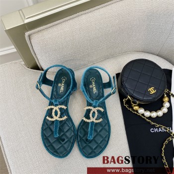 샤넬 CHANEL 힐 샌들 슬리퍼