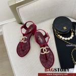 샤넬 CHANEL 힐 샌들 슬리퍼