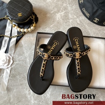샤넬 CHANEL 힐 샌들 슬리퍼