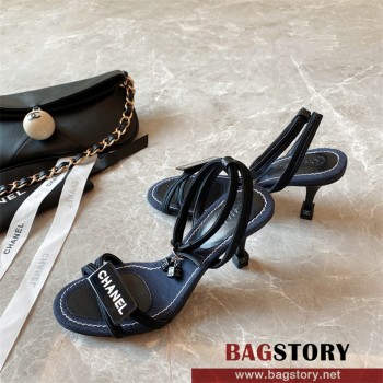 샤넬 CHANEL 힐 샌들 슬리퍼