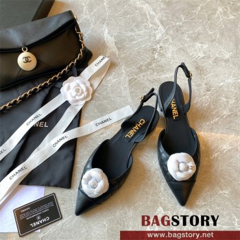 샤넬 CHANEL 힐 샌들 슬리퍼