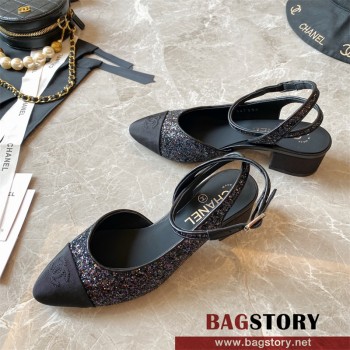 샤넬 CHANEL 힐 샌들 슬리퍼