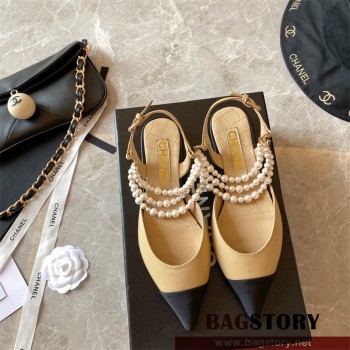 샤넬 CHANEL 힐 샌들 슬리퍼