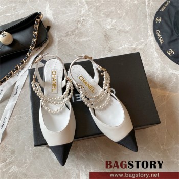 샤넬 CHANEL 힐 샌들 슬리퍼