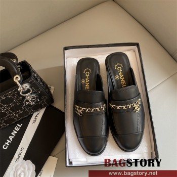 샤넬 CHANEL 힐 샌들 슬리퍼