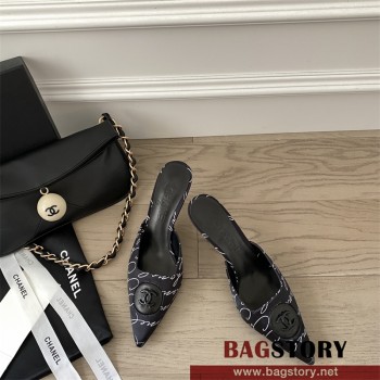 샤넬 CHANEL 힐 샌들 슬리퍼