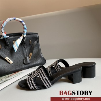 에르메스 HERMES 힐 샌들 슬리퍼