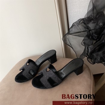 에르메스 HERMES 힐 샌들 슬리퍼