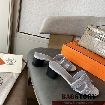 에르메스 HERMES 힐 샌들 슬리퍼