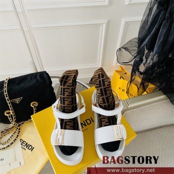 펜디 FENDI 힐 샌들 슬리퍼