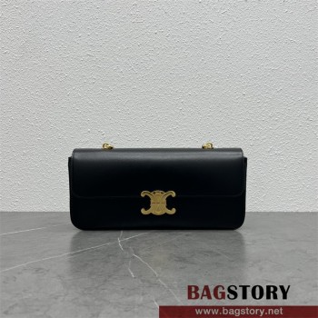 셀린느 샤이니 가죽 트리오페 숄더백 197413