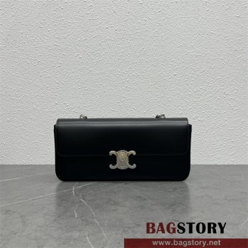 셀린느 샤이니 가죽 트리오페 숄더백 197413