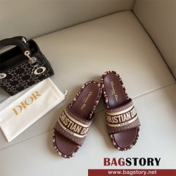 디올 DIOR 힐 샌들 슬리퍼
